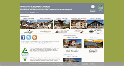 Desktop Screenshot of ladinia-hotels.com