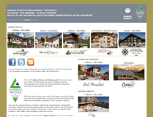 Tablet Screenshot of ladinia-hotels.com